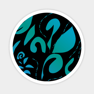 Fantasy flower Vector Magnet